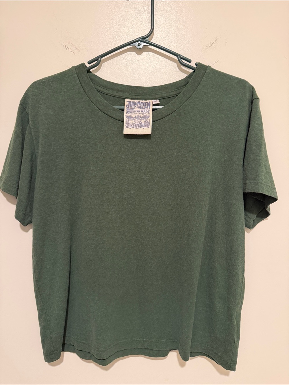 Jungmaven Short Sleeve Hemp Tee in Olive